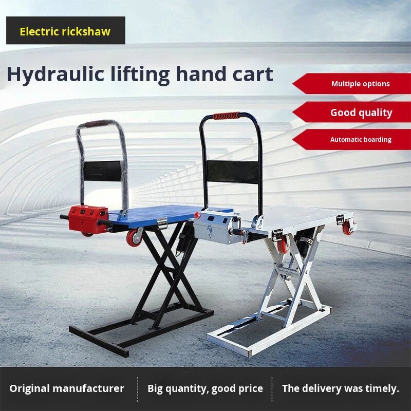 New Electric Crane Cart Manufacturer - Portable Hydraulic Lifting Scissor Mobile Sliding Track Hand Push Flatbed Cart