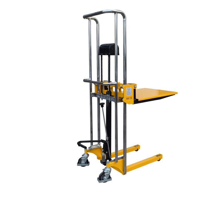 Light Weight Portable Lifting Platform Manufacturer - 400KG 1.3M Material Handling Equipment Manual Stacker Trucks