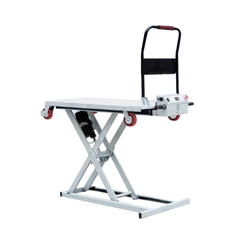 New Electric Crane Cart Manufacturer - Portable Hydraulic Lifting Scissor Mobile Sliding Track Hand Push Flatbed Cart