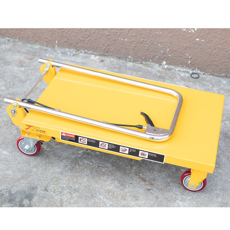 Manual Scissor Lift Table Manufacturer - 150 KG Hydraulic Mobile Portable Lifter