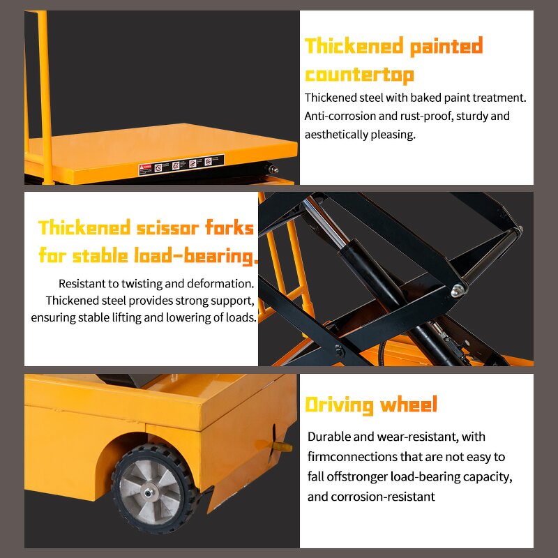 Electric Scissors Lift Platform Truck Manufacturer - JIALITE EPT400 400KG 0.9M Fully Electric Portable Cargo Lifting