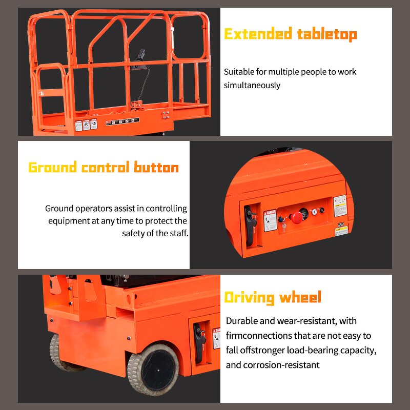 Custom Mobile Electric Aerial Work Lift Table Manufacturer - JIALITE 300KG Capacity 3.9M Hydraulic Scissor Aerial Lift
