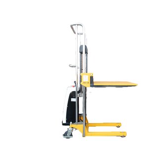 Outdoor Electric Stacker Pallet Truck Manufacturer - 1.3M with 400KG Load Capacity Chain Sling Type for Retail & Hotels