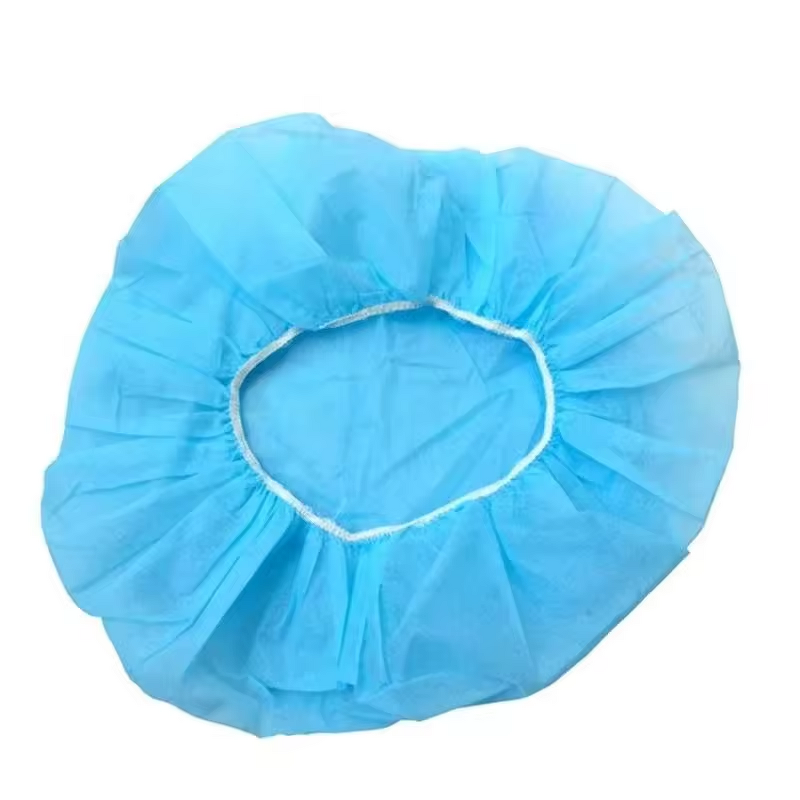 Disposable Clip Cap Manufacturer - Non-Woven Hairnet Bouffant Cap Single Double Elastic for Medical Use