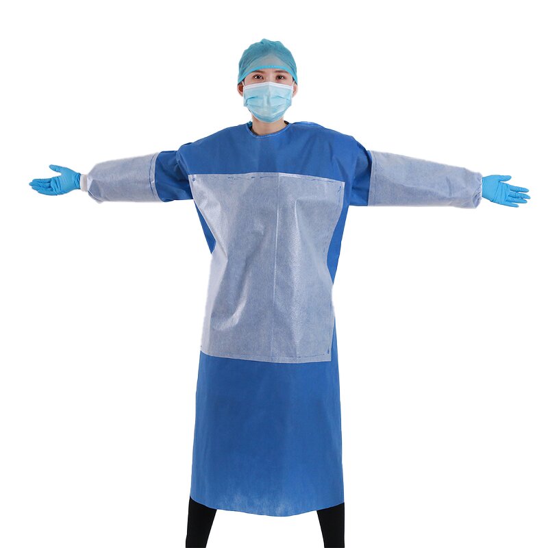 Disposable Protective Isolation Gown Manufacturer - Level 2 Sterile Non-woven 45 Gsm Individual Pack Ppe