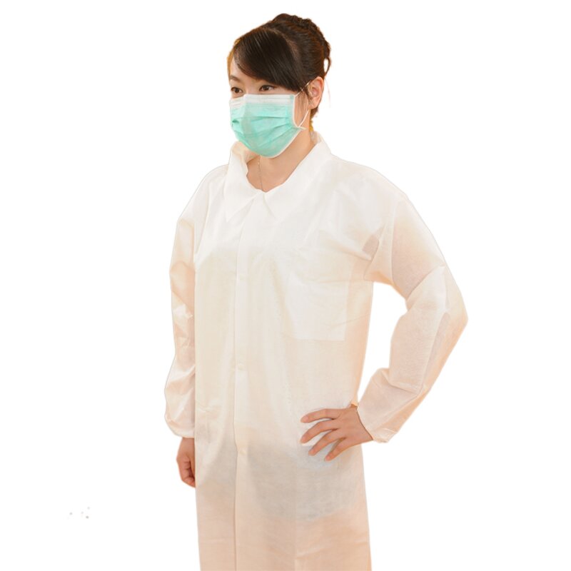Disposable Lab Coat Manufacturer - Non Woven PP Medical Men Women Unisex Hospital Uniforms