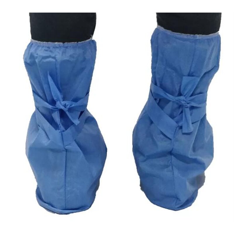 Disposable Boot Covers Manufacturer - Anti-slip Non Woven Breathable Waterproof SMS with Straps