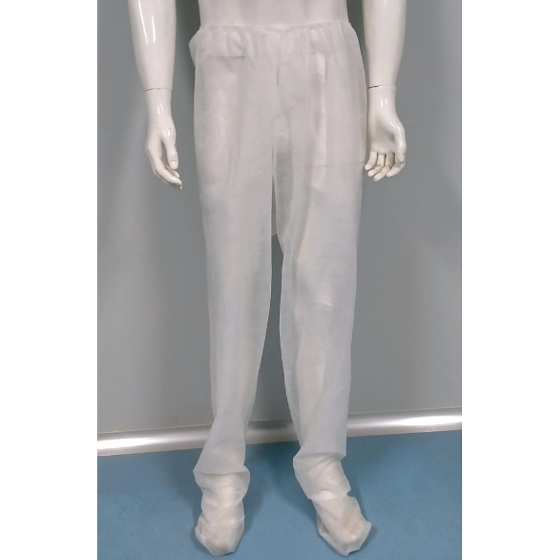 Disposable Work Trousers Manufacturer - PP Non Woven Closed Wrap Long Pants for Medical Beauty Center