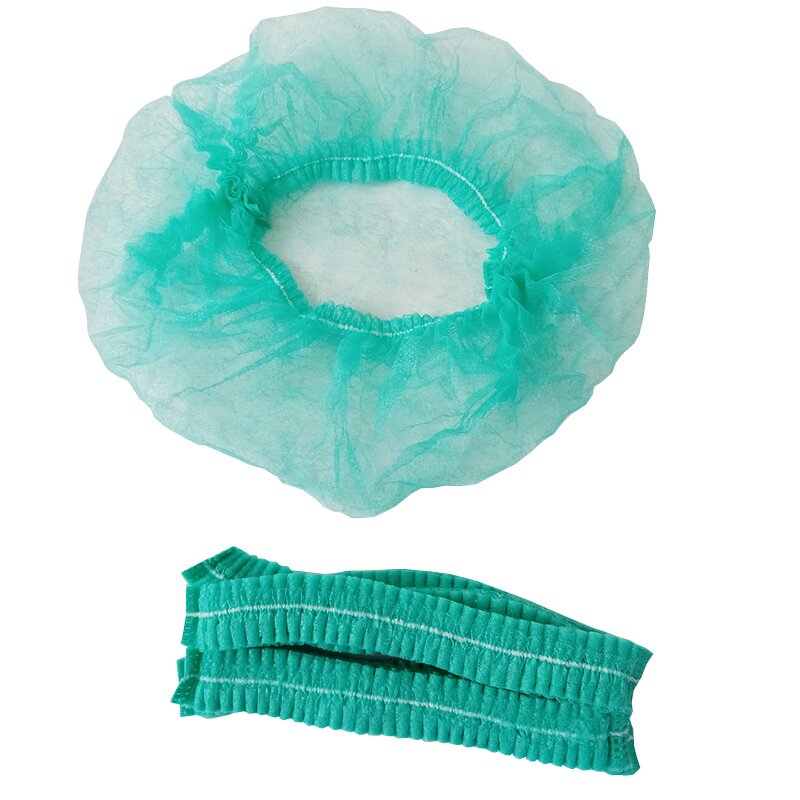 Disposable Hair Net Manufacturer - Wholesale Food Factory Head Cover Elastic Non Woven Clip Cap Mob Cap