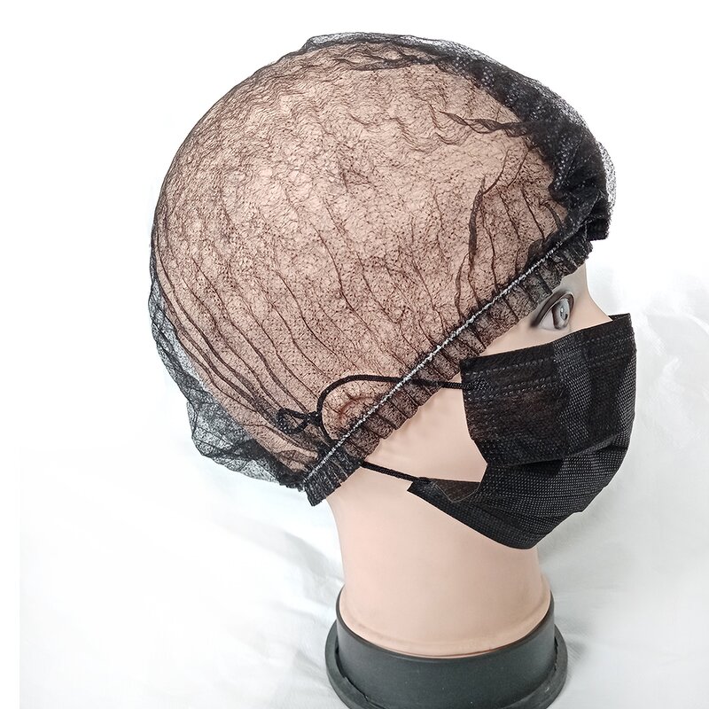 Disposable Clip Cap Manufacturer - 18inch 21inch Non Woven Mob Cap for Food Industry