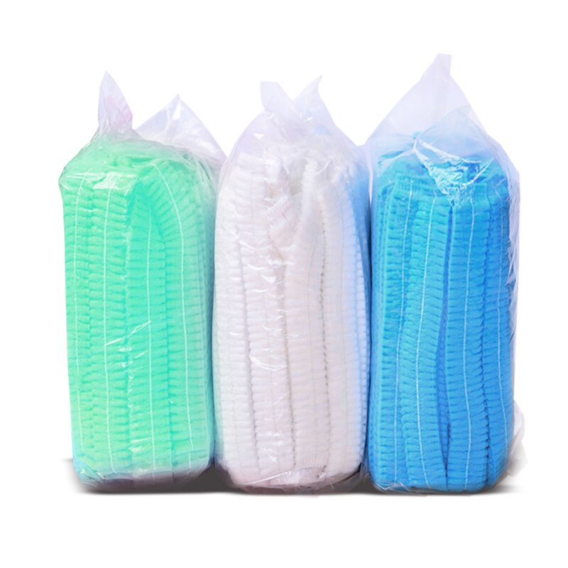 Disposable Hair Net Manufacturer - Wholesale Food Factory Head Cover Elastic Non Woven Clip Cap Mob Cap