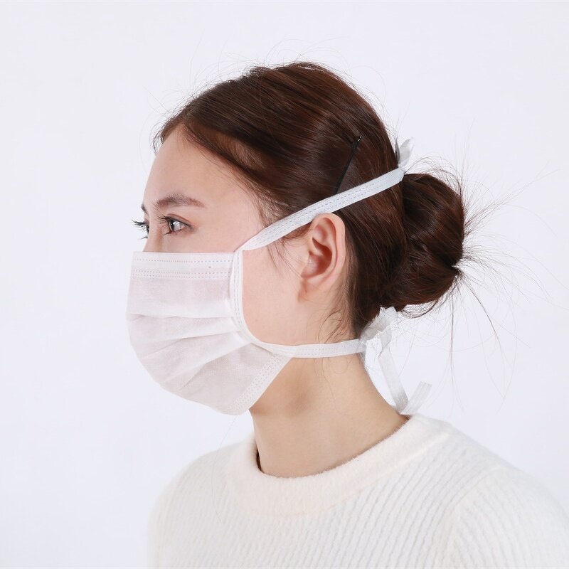 Disposable Surgical Masks Manufacturer - Medical Non-woven Soft Bandage 3ply with Tie Medical Consumable