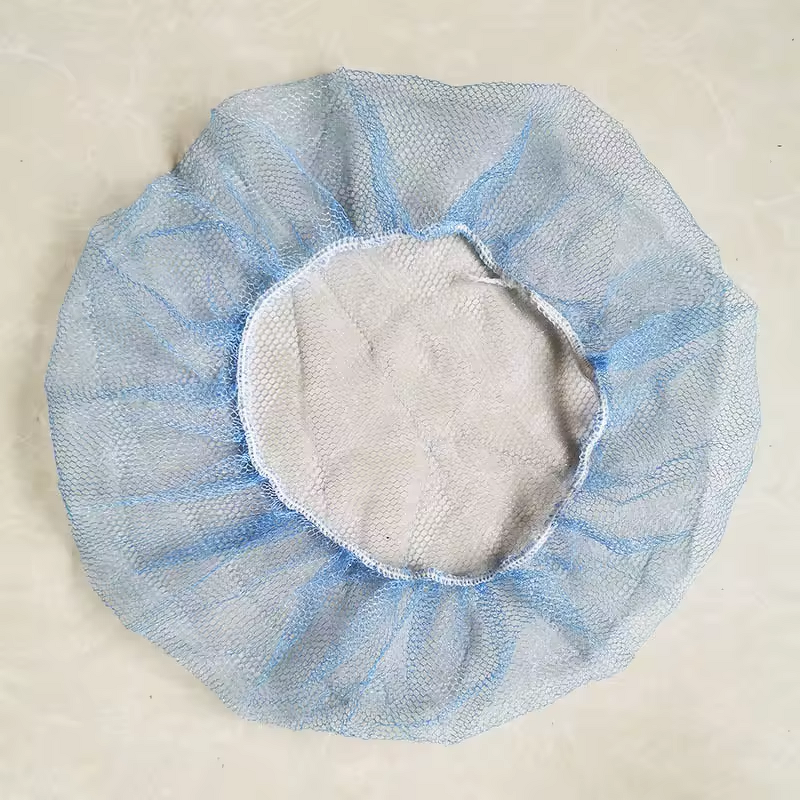 Disposable Clip Cap Manufacturer - High Quality Black Color Non-woven Bouffant Cap Surgical Cap