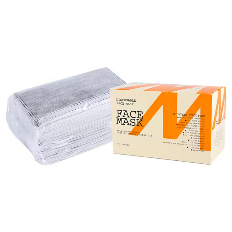 Disposable Face Mask Manufacturer - 4 Layers Active Carbon OEM