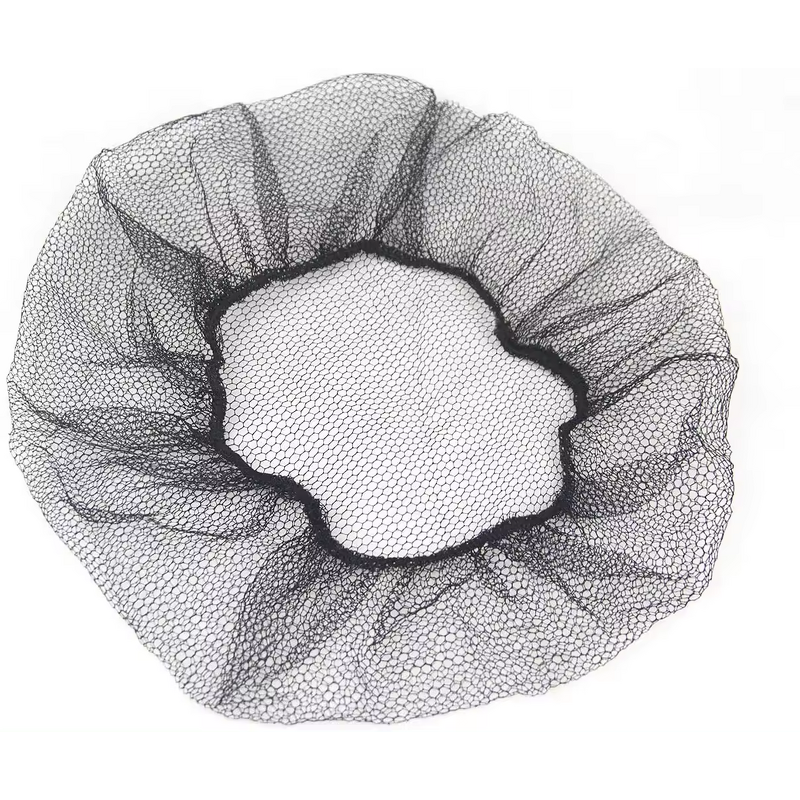 Disposable Clip Cap Manufacturer - High Quality Black Color Non-woven Bouffant Cap Surgical Cap