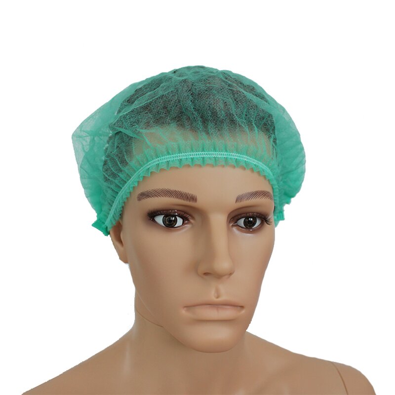 Disposable Hair Net Manufacturer - Wholesale Food Factory Head Cover Elastic Non Woven Clip Cap Mob Cap