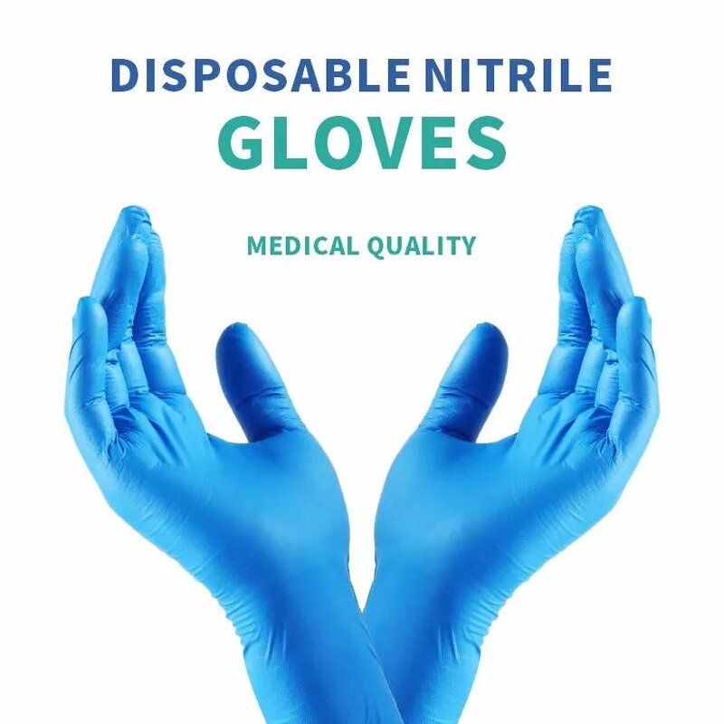 Disposable Nitrile Work Gloves Manufacturer - Black with Anti-Heat Function Powder-Free