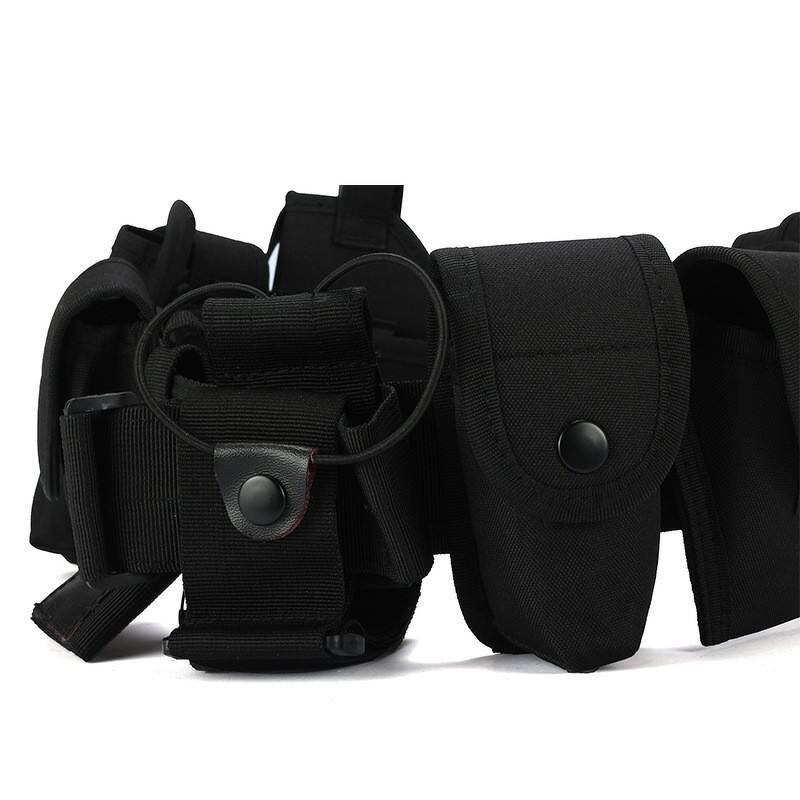 Outdoor Tactical Belt Manufacturer - Custom Luxury Oxford Fabric Heavy Duty Security Buckle Black