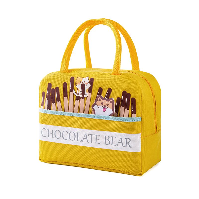 Insulated Lunch Bag Manufacturer - Custom Logo Multi Colors Reusable Portable Zip Canvas Cooler