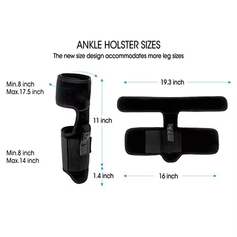 Adjustable Tactical Ankle Holster Manufacturer - Neoprene Concealed Carry