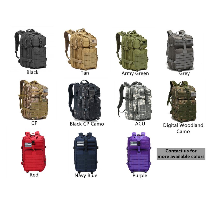 Tactical Backpack Duffel Bag Manufacturer - Factory OEM 900D Camouflage Luggage Organizer Waterproof for Camping Hunting Hiking
