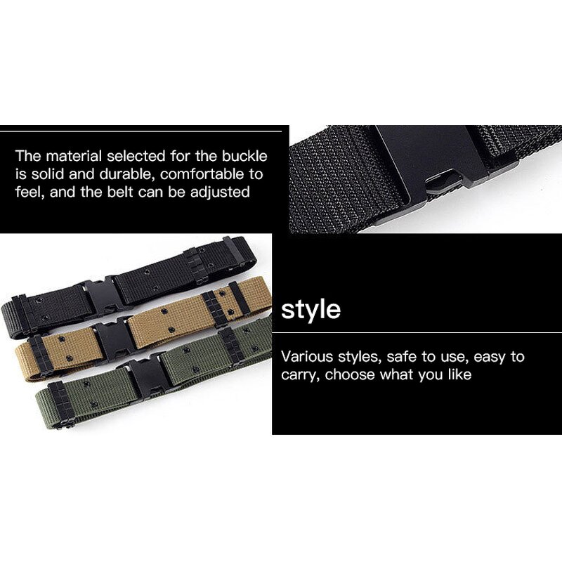 Universal Tactical Waist Belt Manufacturer - Wholesale Outdoor Heavy Duty Nylon Adjustable with Quick-Release Gear Clip Metal