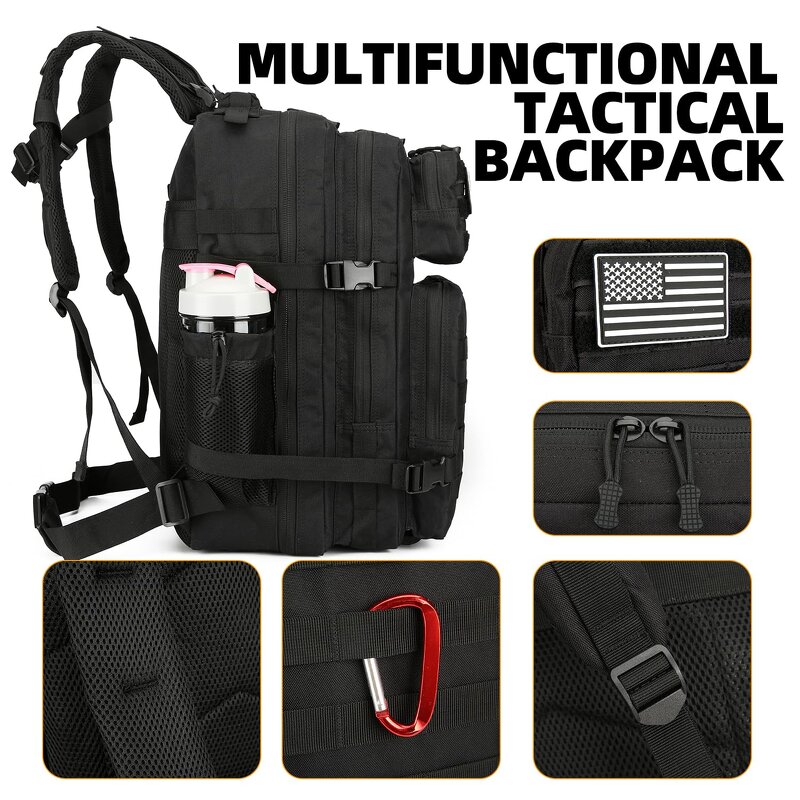 Outdoor Tactical Backpack Manufacturer - Custom 45L 25L Assault Pack Fitness Gym Sports Molle