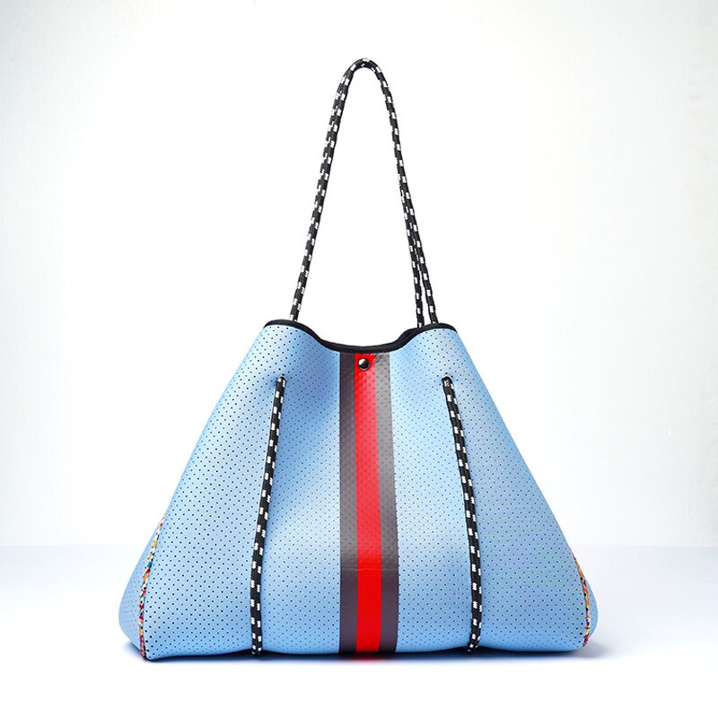 Neoprene Beach Tote Bag Manufacturer - Free Shipping Reasonable Price Navy Blue Summer Hand Bag for Women