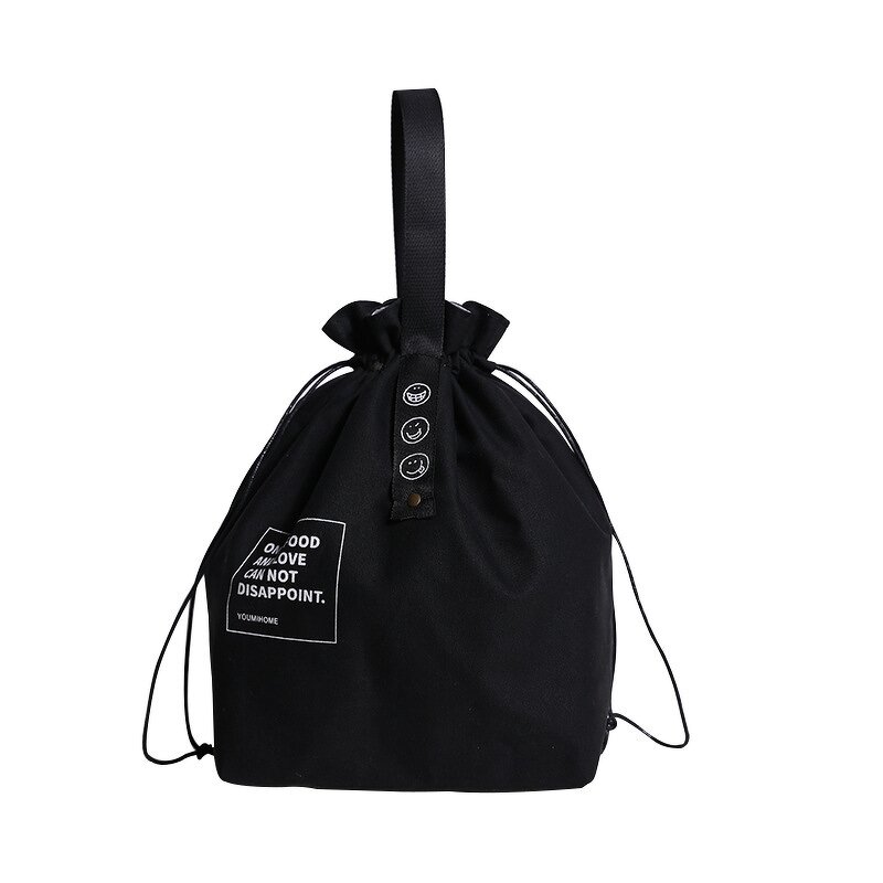 Cotton Canvas Lunch Bag Manufacturer - Wholesale Hot Sale New Fashion Simple Picnic Drawstring