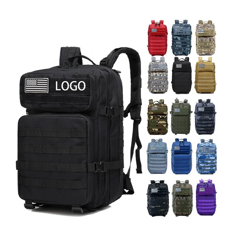 Outdoor Tactical Backpack Manufacturer - Custom OEM Free Shipping Black Waterproof Us Hunting Camping Mochilas Tacticad