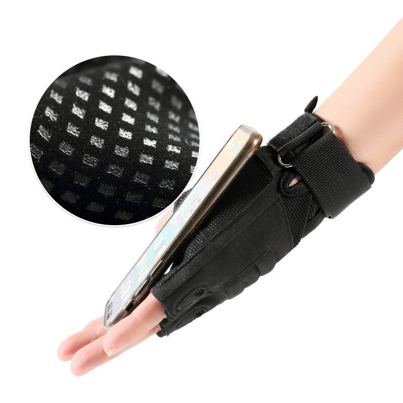 Fingerless Tactical Gloves Manufacturer - Leather Half Finger