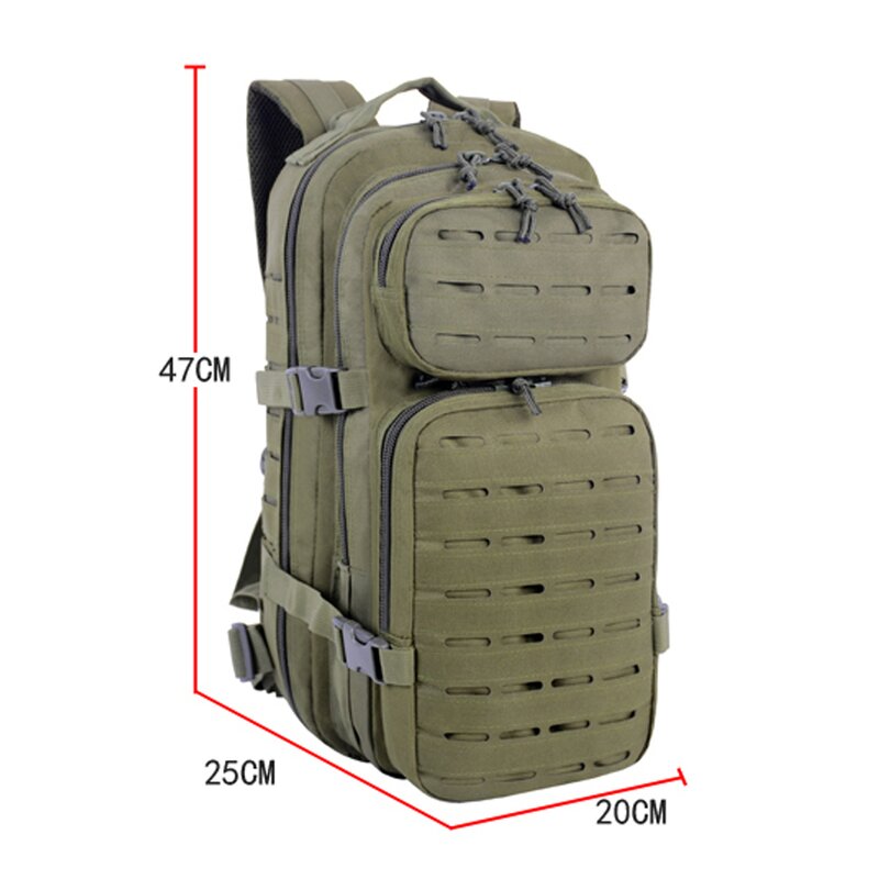 Small Tactical Backpack Manufacturer - Heavy Duty Tiny Outdoor Rucksack 30L Waterproof Gear 3P Molle Cut Laser