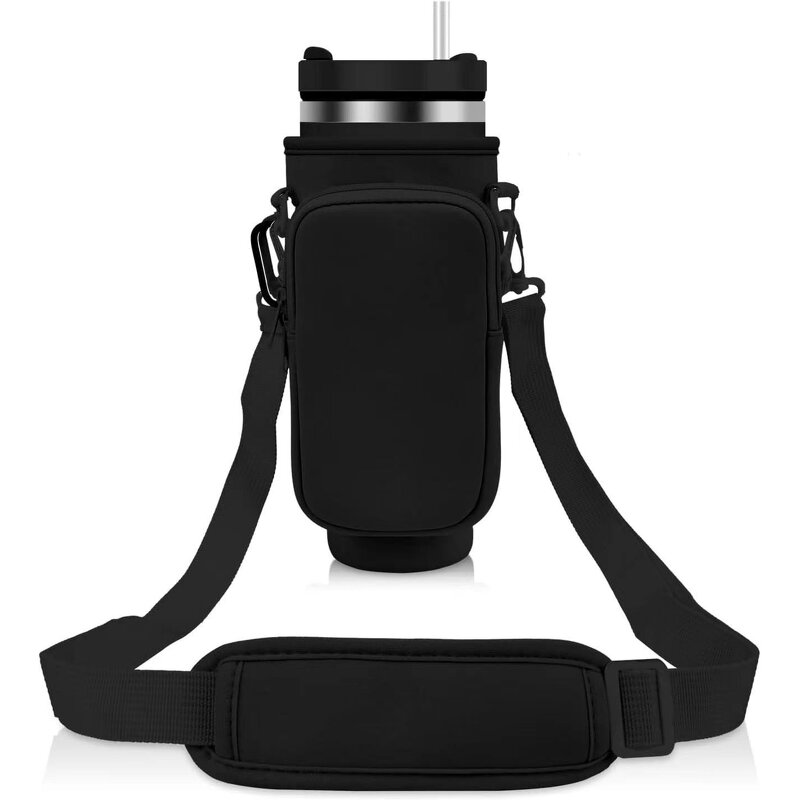 Insulated Tumbler Mug Holder Manufacturer - New Arrival 40OZ Outdoor Sports Neoprene Crossbody Water Bottle Cover
