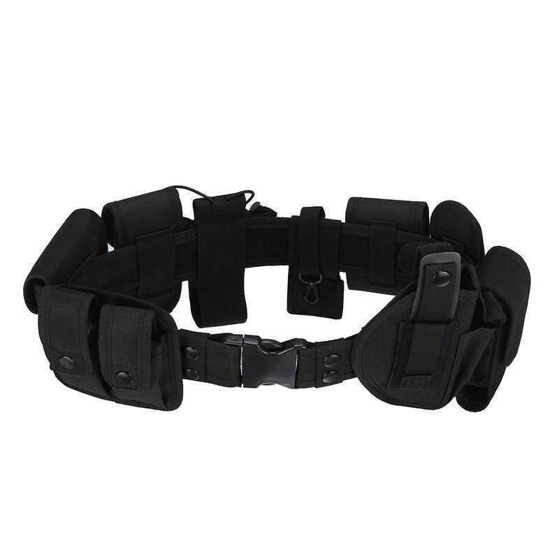 Outdoor Tactical Belt Manufacturer - Custom Luxury Oxford Fabric Heavy Duty Security Buckle Black