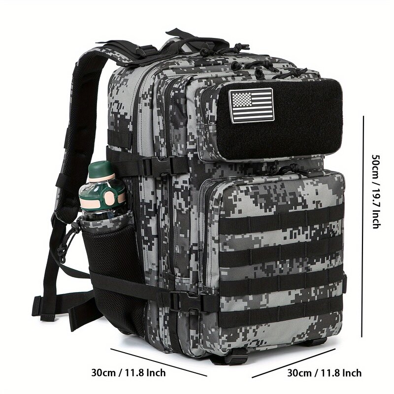 Outdoor Tactical Hiking Backpack Manufacturer - Custom Wholesale Adult Men's Waterproof Survival Travel 45L Camouflage