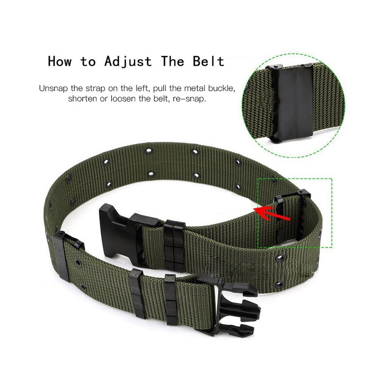 Universal Tactical Waist Belt Manufacturer - Wholesale Outdoor Heavy Duty Nylon Adjustable with Quick-Release Gear Clip Metal