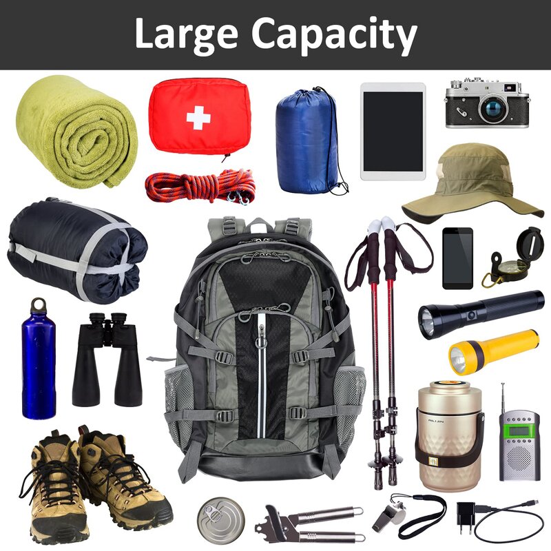 Nylon Hiking Backpack Manufacturer - Custom Outdoor Sport Camping Waterproof 45L Bag
