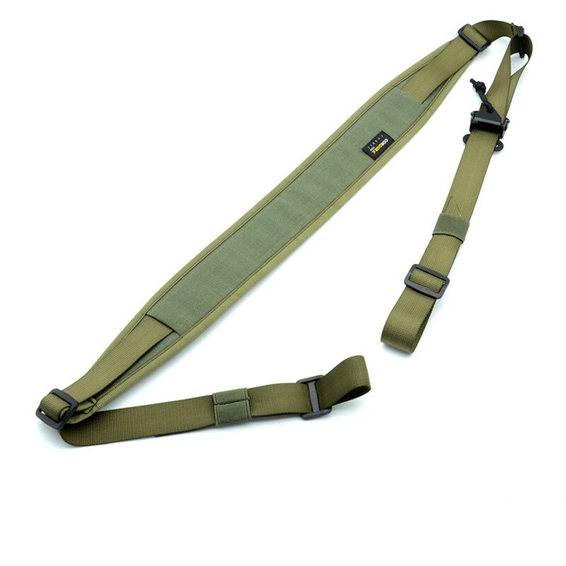 Tactical Lanyard Sling Manufacturer - Hot Selling Outdoor Hunting Accessories Grey Cordura Soft Webbed Quick Adjusted Length