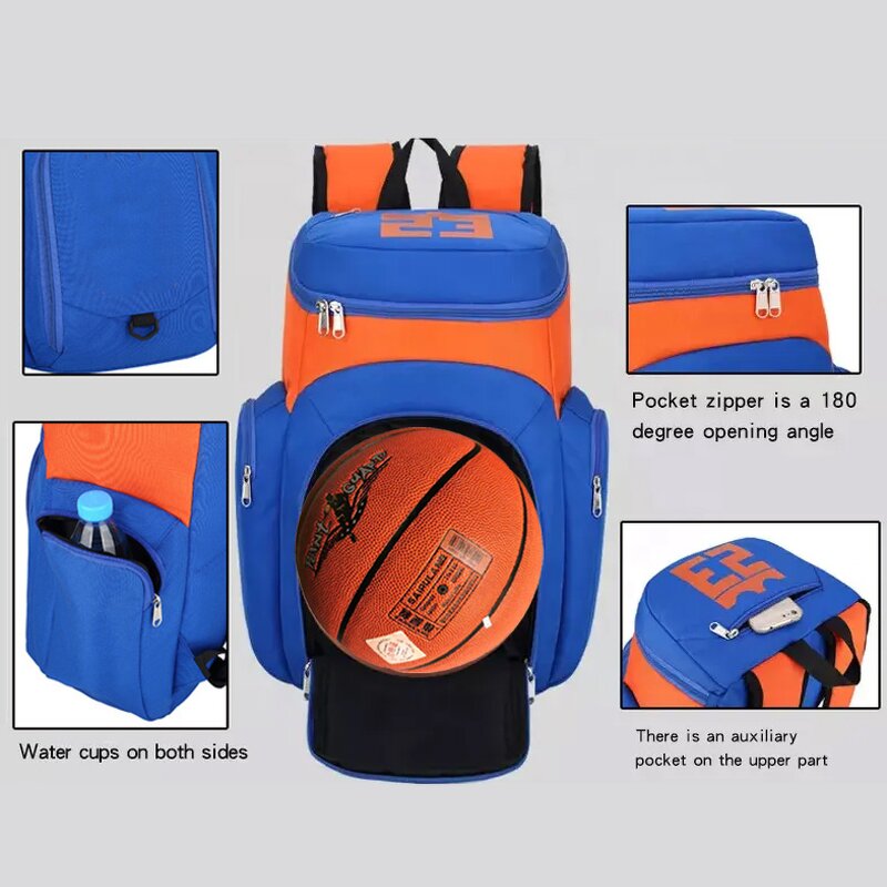 Sports Waterproof Basketball Backpack Manufacturer - Customized Football Volleyball Fits All Soccer Equipment Gym
