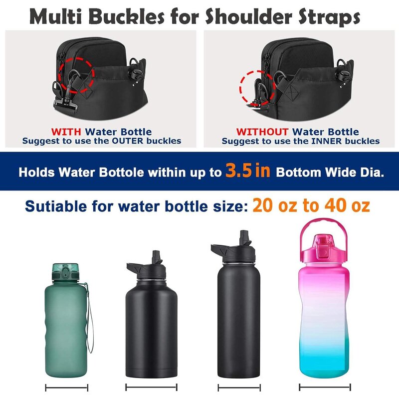 Magnetic Water Bottle Bag Manufacturer - Wholesale Waterproof Gym Shoulder Travel Portable Carrier
