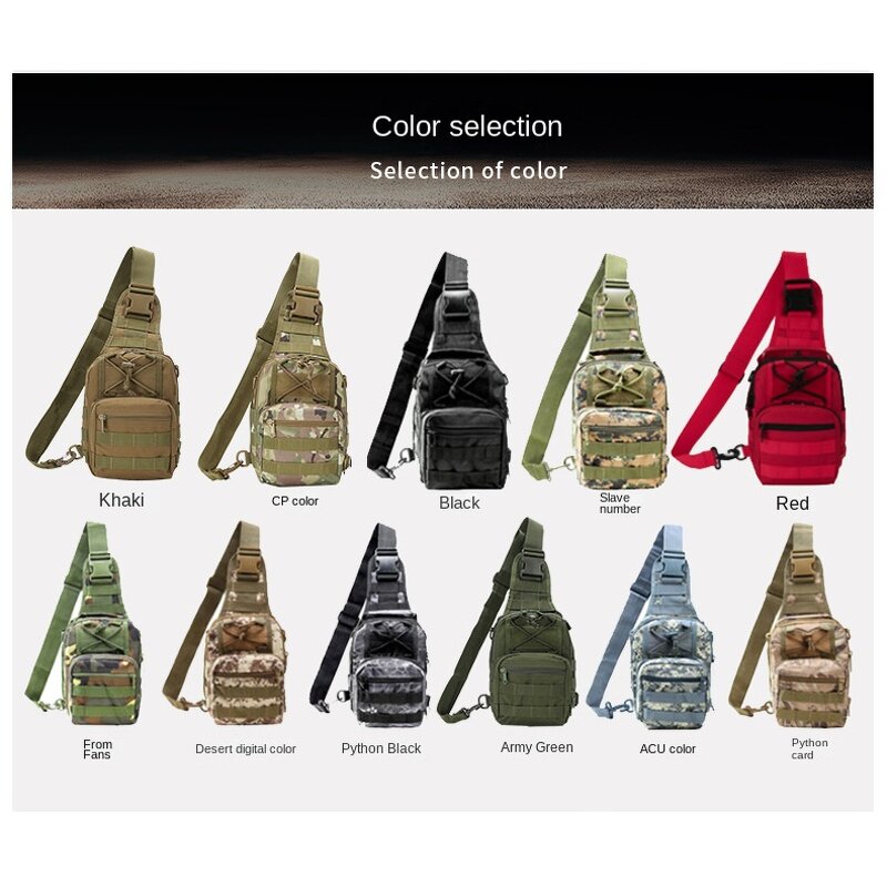 Tactical Messenger Crossbody Bag Manufacturer - Oxford Chest Single Shoulder Molle Pouch Sling Pouches for Men