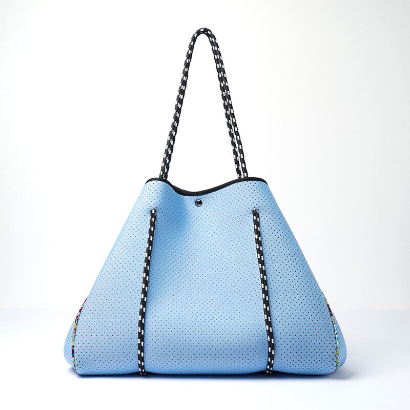 Neoprene Beach Tote Bag Manufacturer - Free Shipping Reasonable Price Navy Blue Summer Hand Bag for Women