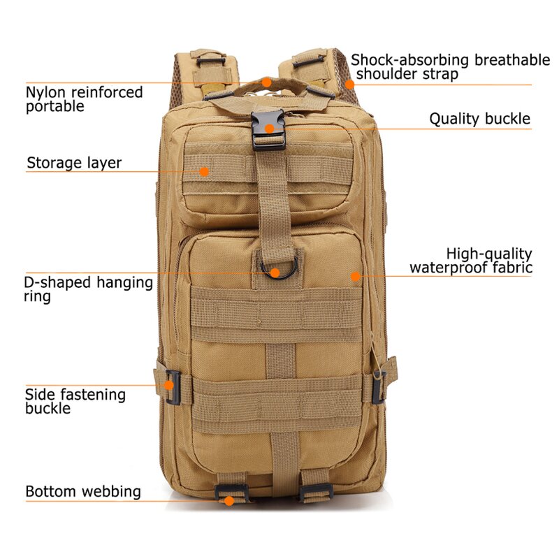 Tactical Gear Bag Manufacturer - Mochila Tatica Black Digital Camouflage Laptop Camping Hiking Backpack
