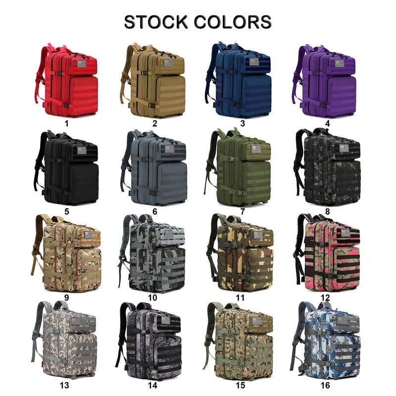 Tactical Backpack Manufacturer - Randonnee Camouflage Etanche Noir 45l 50l Sac a Dos Pour Hommes