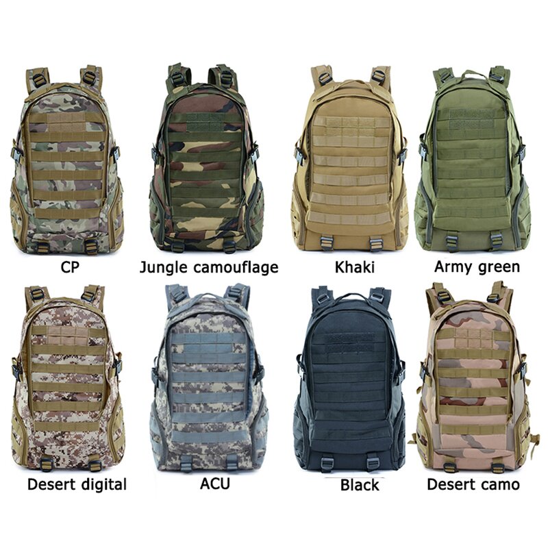 Outdoor Tactical Backpack Manufacturer - Custom 900D Oxford Waterproof Black