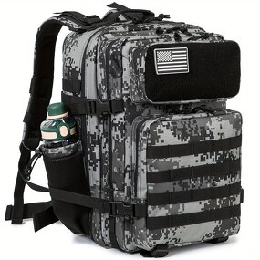 Outdoor Tactical Hiking Backpack Manufacturer - Custom Wholesale Adult Men's Waterproof Survival Travel 45L Camouflage