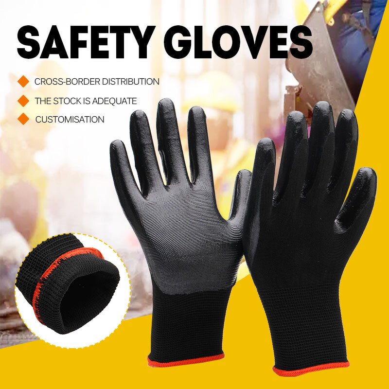 Safety Work Gloves Manufacturer - PU Coat DMF Free ESD Touch Screen Knit for Construction Electrical