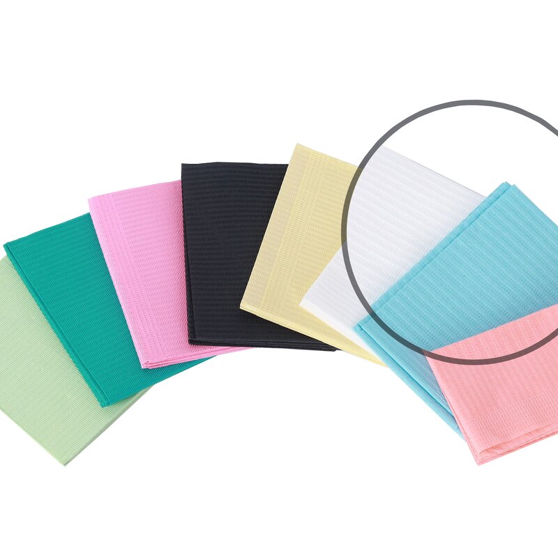 Disposable Dental Bibs Manufacturer - Surgical Consumable 3ply Waterproof Premium Raw Material Medical Napkins Pink