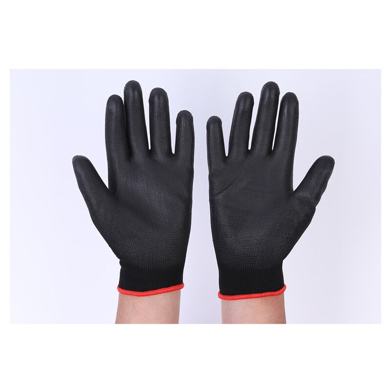 Safety Work Gloves Manufacturer - PU Coat DMF Free ESD Touch Screen Knit for Construction Electrical