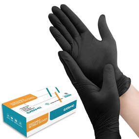Disposable Nitrile Gloves Manufacturer - Black Guante De Nitrilo Industrial 4 Mil Household Cleaning Exam Large